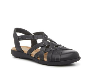 N[NX fB[X V[Y T_ Clarks Elizabelle Sea Fisherman Sandal Black ubN