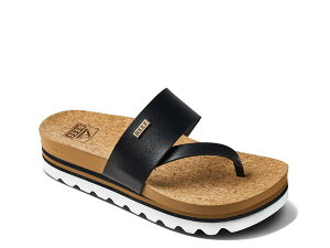 ���[�t ���f�B�[�X �V���[�Y �T���_�� Reef Cushion Sol Hi Wedge Sandal Black/Tan �u���b�N