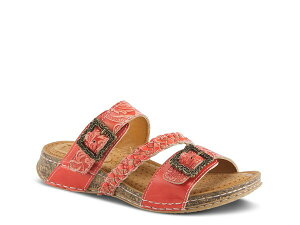 �X�v�����O�X�e�b�v ���f�B�[�X �V���[�Y �T���_�� �v���b�g�t�H�[�� L'Artiste by Spring Step Astra Platform Sandal Red ���b�h