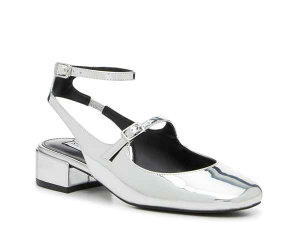 �X�e�B�[�u �}�f�� ���f�B�[�X �V���[�Y �p���v�X Steve Madden Spektor Mary Jane Silver Metallic Synthetic �V���o�[