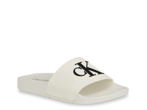 �J���o���N���C�� ���f�B�[�X �V���[�Y �T���_�� Calvin Klein Arin Slide Sandal Off White �I�t�z���C�g