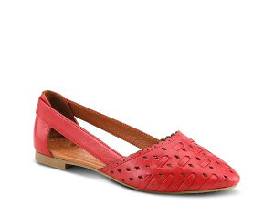 �X�v�����O�X�e�b�v ���f�B�[�X �V���[�Y �p���v�X Spring Step Delorse Slip-On Red ���b�h