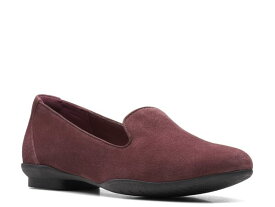 【送料無料】 クラークス レディース スリッポン・ローファー シューズ Sara Poppy Loafer Burgundy