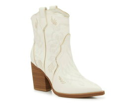 【送料無料】 ミア レディース ブーツ・レインブーツ シューズ Wendi Cowboy Bootie Off White/Gold