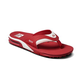 【送料無料】 リーフ メンズ サンダル シューズ Fanning Pregame Flip Flop Red