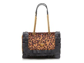 【送料無料】 ベッツィジョンソン レディース ショルダーバッグ バッグ Leopard Ruffle Shoulder Bag Multicolor