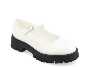 �W�����l �R���N�V���� ���f�B�[�X �V���[�Y �X���b�|���E���[�t�@�[ Journee Collection Kamie Mary Jane Loafer White �z���C�g