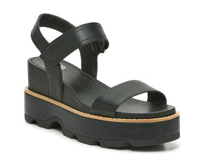 �\���� ���f�B�[�X �V���[�Y �T���_�� SOREL Joanie IV Wedge Sandal Black �u���b�N