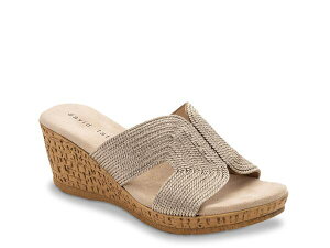 �_�C�r�b�h�e�C�g ���f�B�[�X �V���[�Y �T���_�� David Tate Vikki Wedge Sandal Wheat