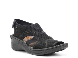 rW[Y fB[X V[Y T_ BZees Dream Wedge Sandal Black ubN