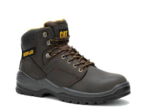 �L���^�s���[ �����Y �V���[�Y �u�[�c�E���C���u�[�c T�V���c �u�[�c Caterpillar Striver Waterproof Steel Toe Work Boot - Men's Dark Brown �u���E��