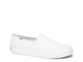【送料無料】 ケッズ レディース スニーカー シューズ Double Decker Slip-On Sneaker - Women's White Leather