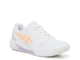 【送料無料】 アシックス レディース スニーカー シューズ Gel Dedicate 8 Pickleball Sneaker - Women's White/Bright Sunstone/Light Purple