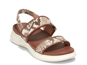 �R�[���n�[�� ���f�B�[�X �V���[�Y �T���_�� Cole Haan Zerogrand Merrit Sandal Sand Snake Print �T���h