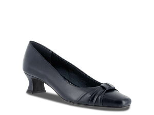 �C�[�W�[�X�g���[�g ���f�B�[�X �V���[�Y �p���v�X Easy Street Waive Pump Navy Faux Leather �l�C�r�[