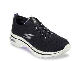 【送料無料】 スケッチャーズ レディース スニーカー シューズ Go Walk Arch Fit 2.0 Sofia Slip-On Sneaker - Women's Black/Purple