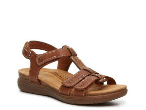N[NX fB[X V[Y T_ Clarks April Cove Sandal Brown/Goldtone uE