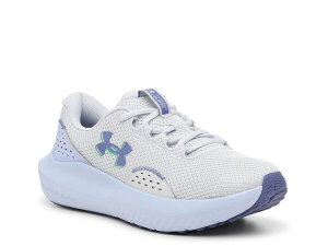 A_[A[}[ fB[X V[Y Xj[J[ Under Armour Charged Surge 4 Running Shoe - Women's Grey/Purple O[