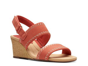 N[NX fB[X V[Y T_ Clarks Kyarra Rose Wedge Sandal Light Pink sN