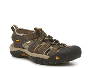 L[ Y V[Y T_ Keen Newport H2 Fisherman Sandal Java Brown/Golden Yellow CG[