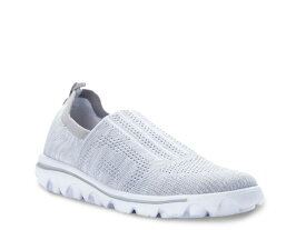 プロペット レディース スニーカー シューズ Travelactiv Stretch Slip-On Sneaker Pale Grey