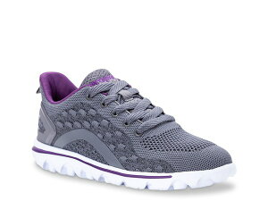vybg fB[X V[Y Xj[J[ Propet Travelactive Axial Walking Shoe - Women's Grey/Purple O[