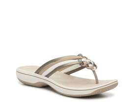 【送料無料】 クラークス レディース サンダル シューズ Cloudsteppers Breeze Coral Sandal Bronze/White/Beige