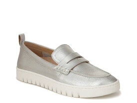 【送料無料】 バイオニック レディース スリッポン・ローファー シューズ Uptown Penny Loafer Silver Leather