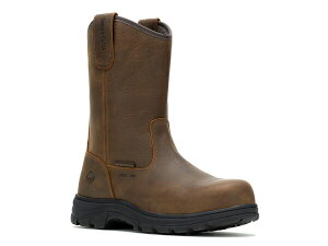 �E�����@���� �����Y �V���[�Y �u�[�c�E���C���u�[�c T�V���c �u�[�c Wolverine Carlsbad ST Wellington Waterproof Steel Toe Work Boot - Men's Dark Brown �u���E��