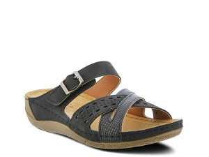 tNTX fB[X V[Y T_ Flexus by Spring Step Denia Sandal Black ubN