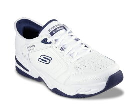【送料無料】 スケッチャーズ メンズ スニーカー シューズ Slip-Ins Durham Sneaker - Men's White/Blue