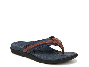 oCIjbN Y V[Y T_ Vionic Tide II Sandal - Men's Navy/Brown Leather lCr[