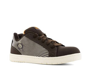 �{���R�� �����Y �V���[�Y �X�j�[�J�[ Volcom Stone OP Composite Toe Work Sneaker - Men's Dark Brown �u���E��