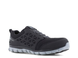 ���[�{�b�N �����Y �V���[�Y �X���b�|���E���[�t�@�[ Reebok Work Sublite Cushion Composite Toe Work Slip-On - Men's Black �u���b�N