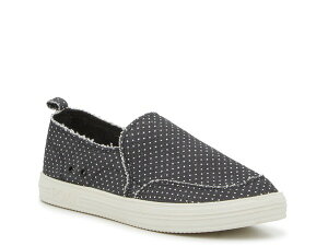 ���L�V�[ ���f�B�[�X �V���[�Y �X���b�|���E���[�t�@�[ Roxy Lola Slip-On Dark Grey/White Polka Dot �z���C�g