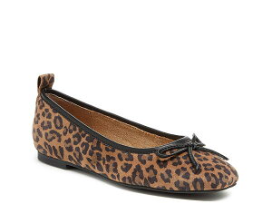 �P���V�[�_�b�K�[ ���f�B�[�X �V���[�Y �p���v�X Kelsi Dagger Brooklyn Frankie Ballet Flat Brown Leopard Print �u���E��