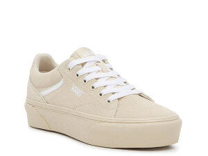 oY fB[X V[Y Xj[J[ vbgtH[ Vans Seldan Platform Sneaker - Women's Creme Brulee Beige x[W