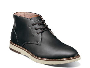 t[VC Y V[Y u[cECu[c Black Florsheim Vibe Plain Toe Chukka Boot