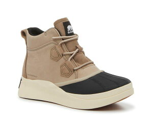 �\���� ���f�B�[�X �V���[�Y �u�[�c�E���C���u�[�c SOREL Out N About IV Waterproof Duck Boot Taupe/Black �u���b�N