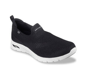 XPb`[Y fB[X V[Y Xb|E[t@[ Xj[J[ Skechers Arch Fit 2.0 Refine Cascade Slip-On Sneaker - Women's Black/White zCg