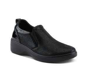 tNTX fB[X V[Y Xb|E[t@[ Flexus by Spring Step Wrenly Slip-On Black ubN