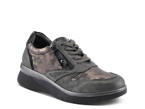 tNTX fB[X V[Y Xj[J[ Flexus by Spring Step Wyclef Sneaker - Women's Pewter Metallic s[^[