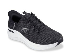 XPb`[Y Y V[Y Xj[J[ Skechers Hands Free Slip-Ins Arch Fit 2.0 Look Ahead Sneaker - Men's Black/White zCg