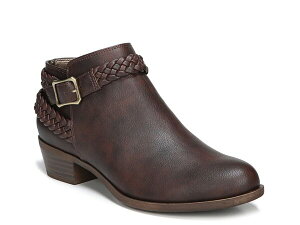 ���C�t�X�g���C�h ���f�B�[�X �V���[�Y �u�[�c�E���C���u�[�c LifeStride Adriana Bootie Dark Brown Faux Leather �u���E��