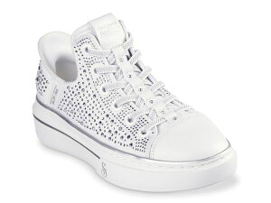 �X�P�b�`���[�Y ���f�B�[�X �V���[�Y �X�j�[�J�[ Skechers x Snoop Dogg Snoop One Rhine-Stoned Sneaker White �z���C�g