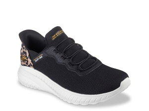 XPb`[Y fB[X V[Y Xb|E[t@[ Xj[J[ Skechers Hands Free Slip-Ins BOB Squad Chaos Seize The Hour Slip-On Sneaker - Women's Black Cheetah Print ubN