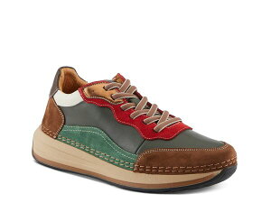 �X�v�����O�X�e�b�v ���f�B�[�X �V���[�Y �X�j�[�J�[ Spring Step Booker Sneaker Olive Green Multicolor �O���[��