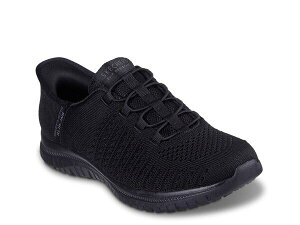 XPb`[Y fB[X V[Y Xj[J[ Skechers Hands Free Slip-Ins Work Virtue Valsea Work Sneaker - Women's Black ubN