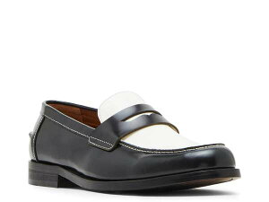 XeB[u }f Y V[Y Xb|E[t@[ Steve Madden Natan Penny Loafer Black/White zCg