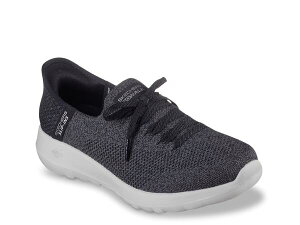 XPb`[Y fB[X V[Y Xj[J[ Skechers Slip-Ins GO Walk Joy Abby Sneaker - Women's Black/Grey ubN